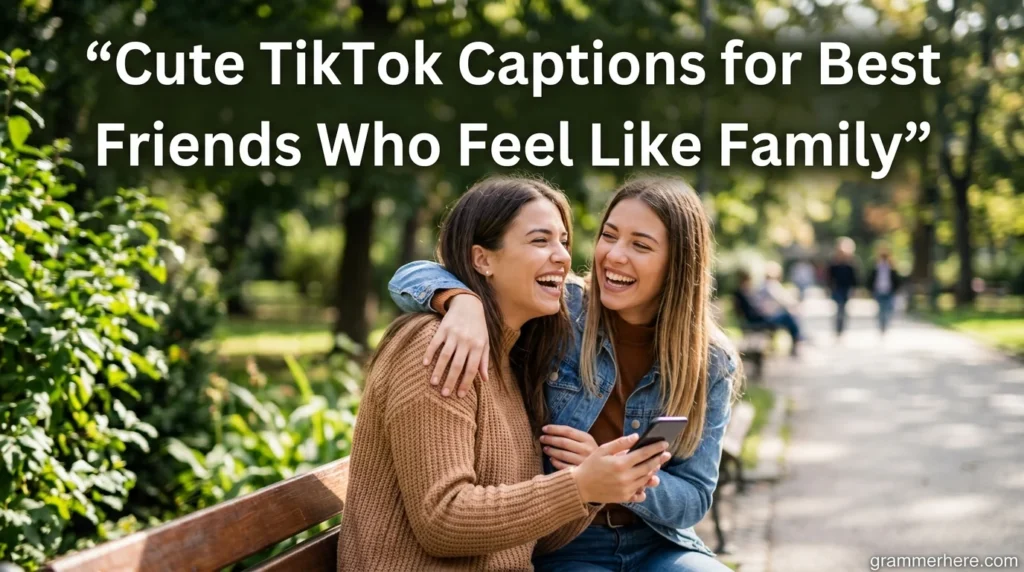 Cute TikTok Captions for Best Friends Who Feel Like Family