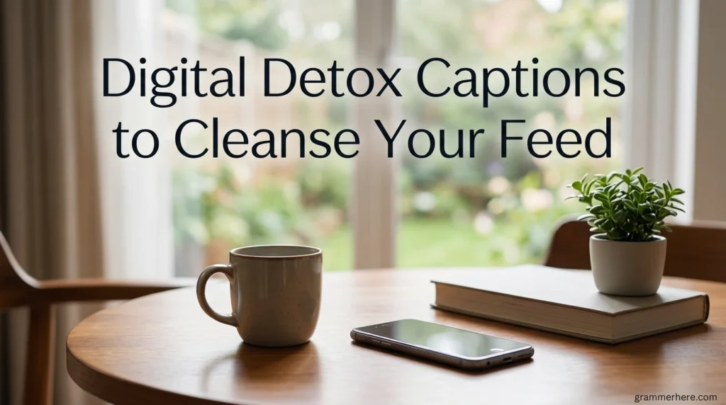 Digital Detox Captions to Cleanse Your Feed