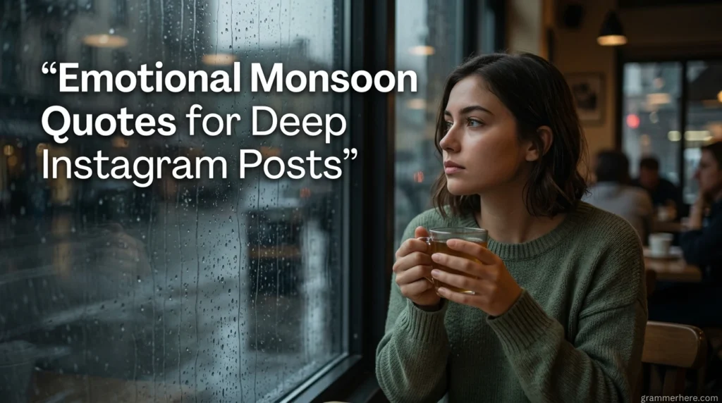 Emotional Monsoon Quotes for Deep Instagram Posts