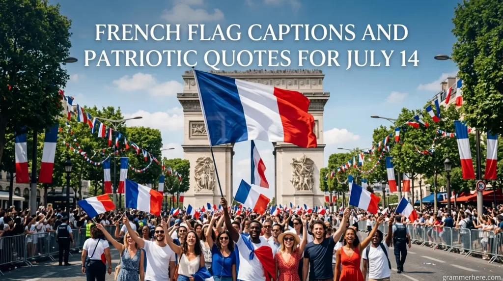 French Flag Captions and Patriotic Quotes for July 14