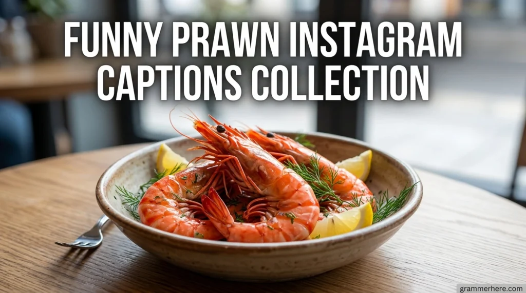 Funny prawn Instagram captions collection