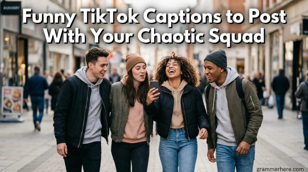 Funny TikTok Captions to Post With Your Chaotic Squad
