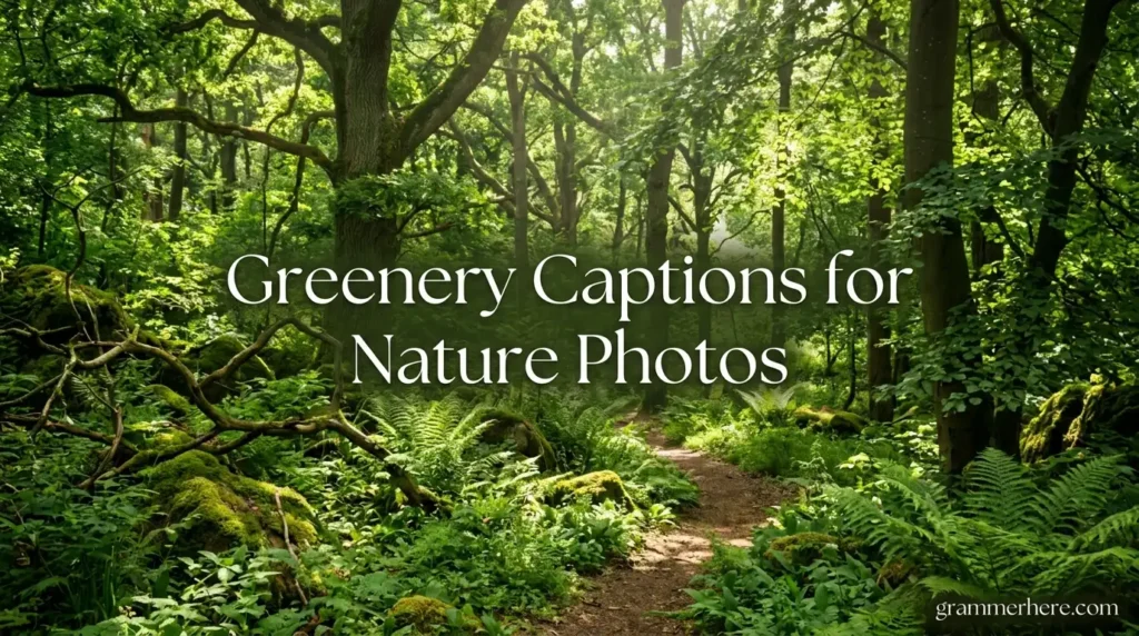 Greenery Captions for Nature Photos
