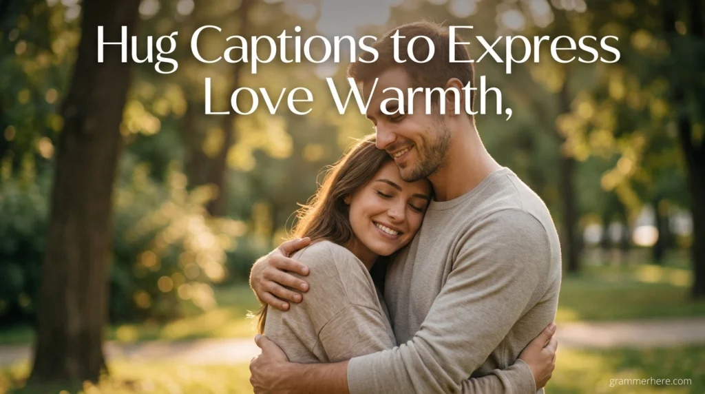 Hug Captions to Express Love Warmth