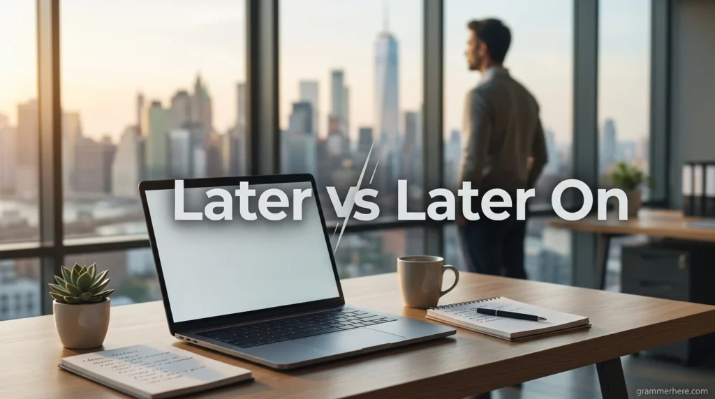Later vs Later On