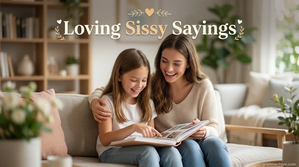 Loving Sissy Sayings