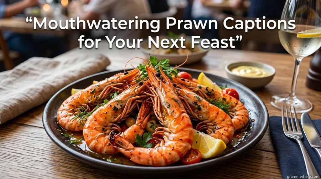Mouthwatering Prawn Captions for Your Next Feast