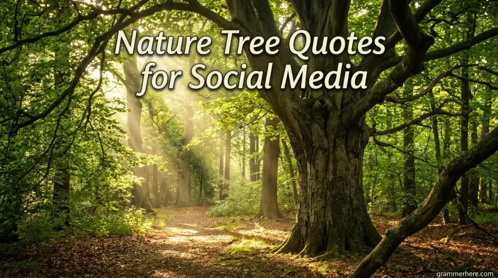Nature Tree Quotes for Social Media