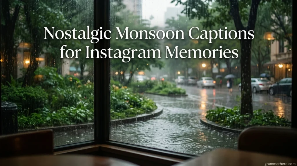 Nostalgic Monsoon Captions for Instagram Memories