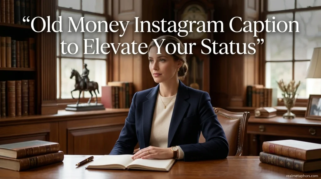 Old Money Instagram Caption to Elevate Your Status