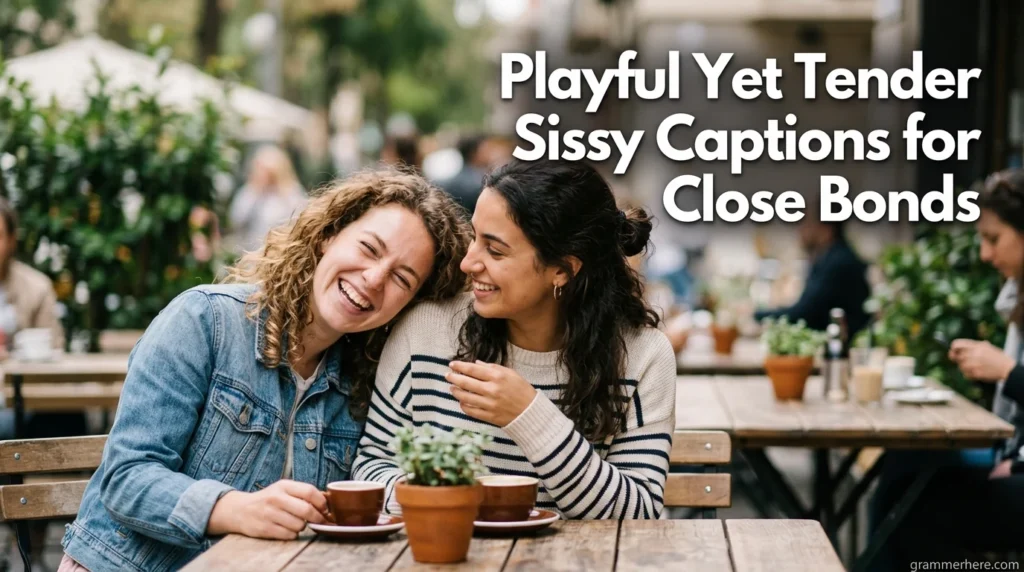 Playful Yet Tender Sissy Captions for Close Bonds