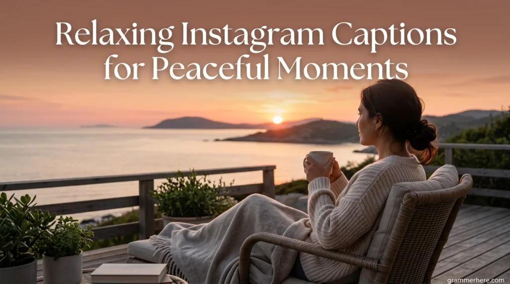 Relaxing Instagram Captions for Peaceful Moments