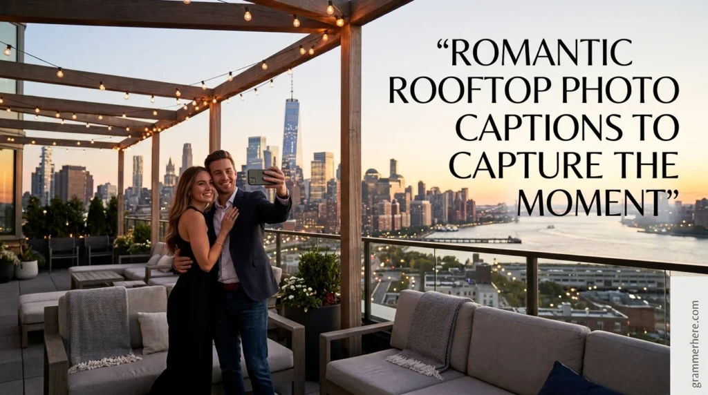 Romantic Rooftop Photo Captions to Capture the Moment