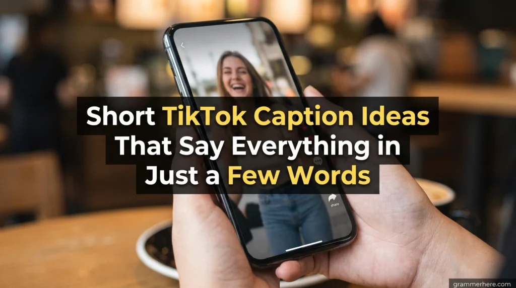 Short TikTok Caption Ideas That Say Everything in Just a Few Words
