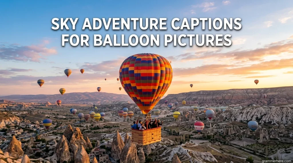 Sky Adventure Captions for Balloon Pictures