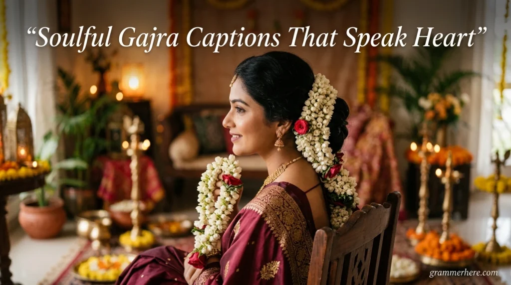 Soulful Gajra Captions That Speak Heart