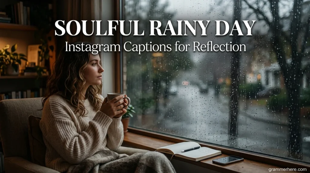 Soulful Rainy Day Instagram Captions for Reflection