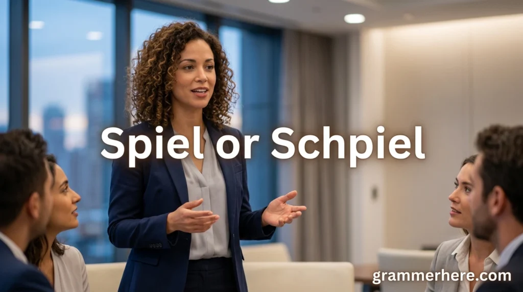 Spiel or Schpiel