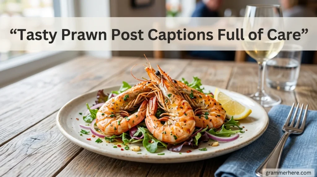 Tasty Prawn Post Captions Full of Care