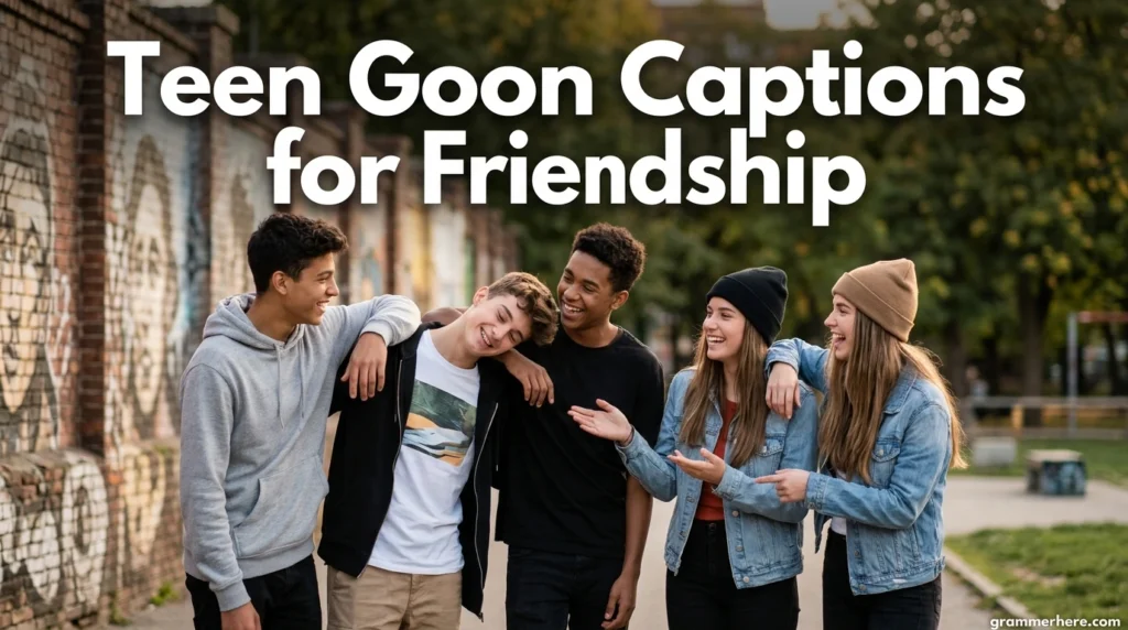 Teen Goon Captions for Friendship