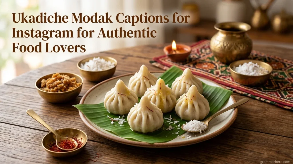 Ukadiche Modak Captions for Instagram for Authentic Food Lovers