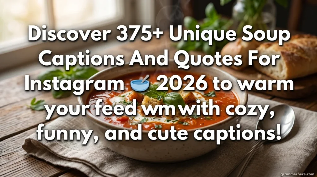 375+ Unique Soup Captions And Quotes For Instagram 🥣 2026