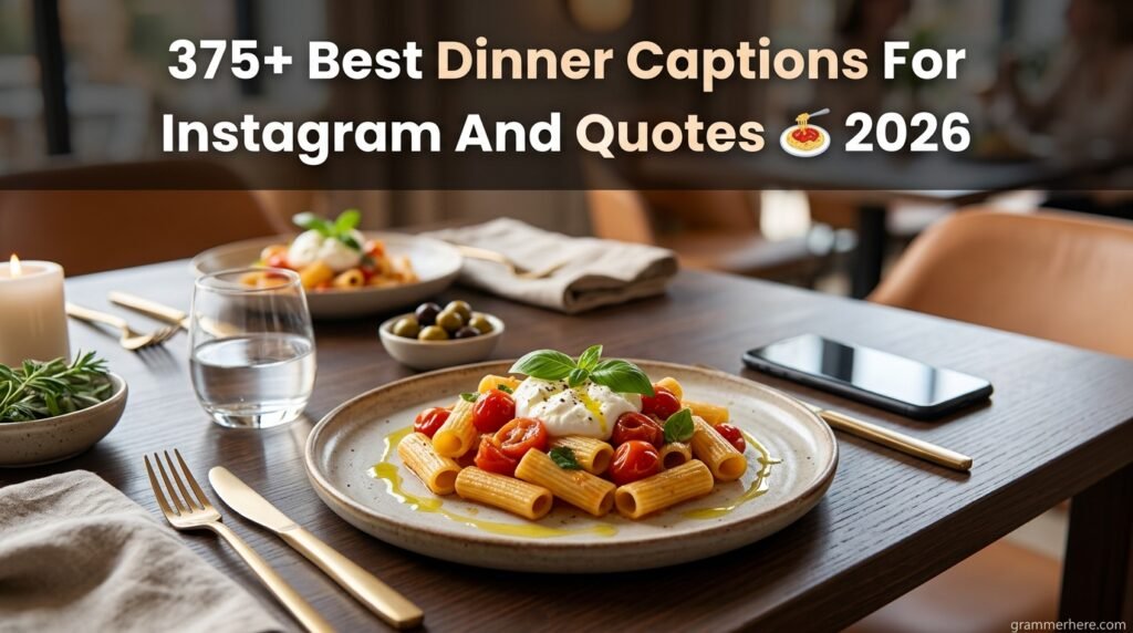 375+ Best Dinner Captions For Instagram And Quotes 🍝 2026