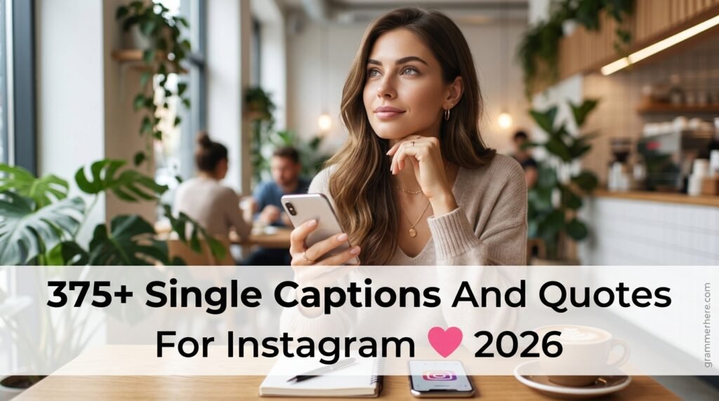 375+ Single Captions And Quotes For Instagram π 2026