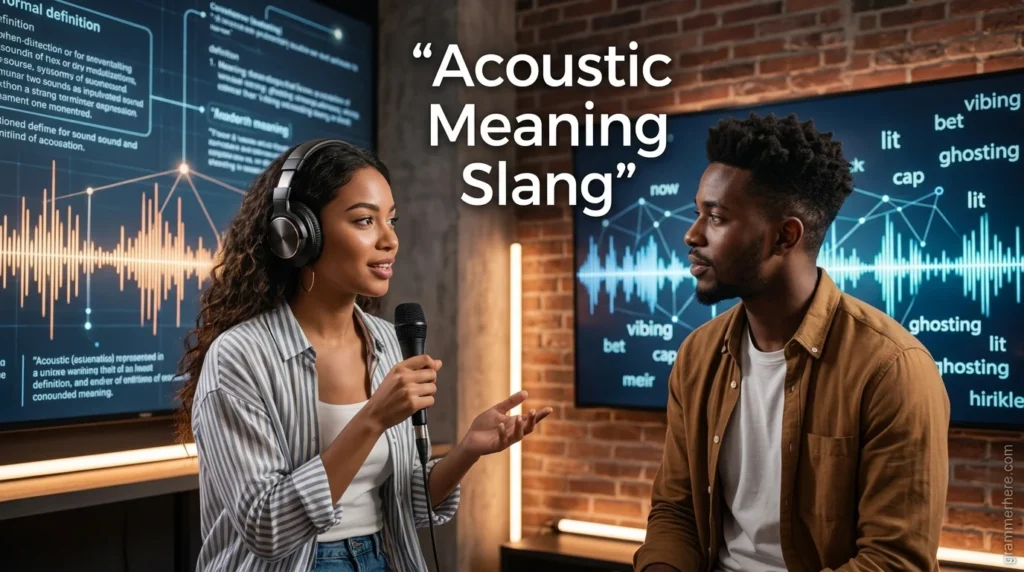 Acoustic Meaning Slang