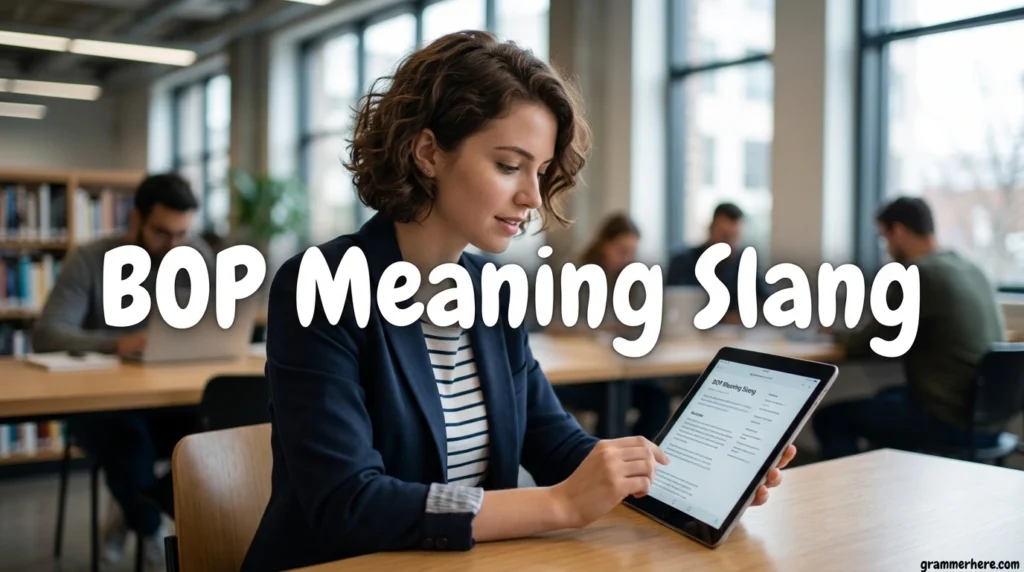 BOP Meaning Slang