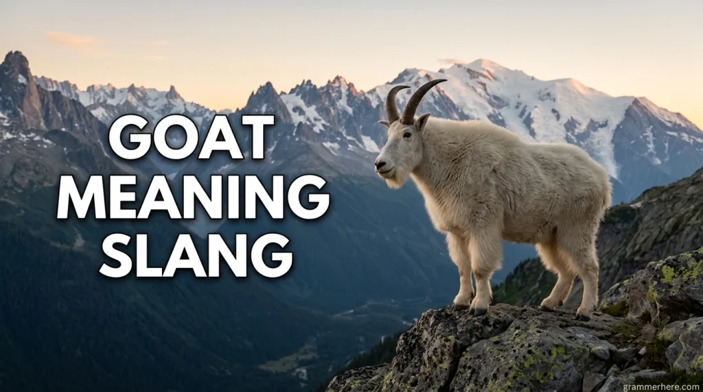 Goat Meaning Slang