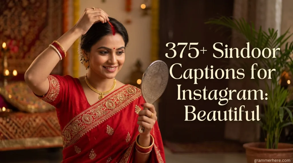 375+ Sindoor Captions for Instagram: Beautiful