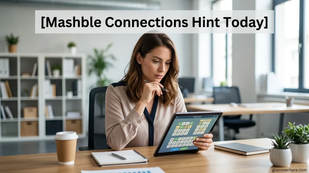 Mashble Connections Hint Today