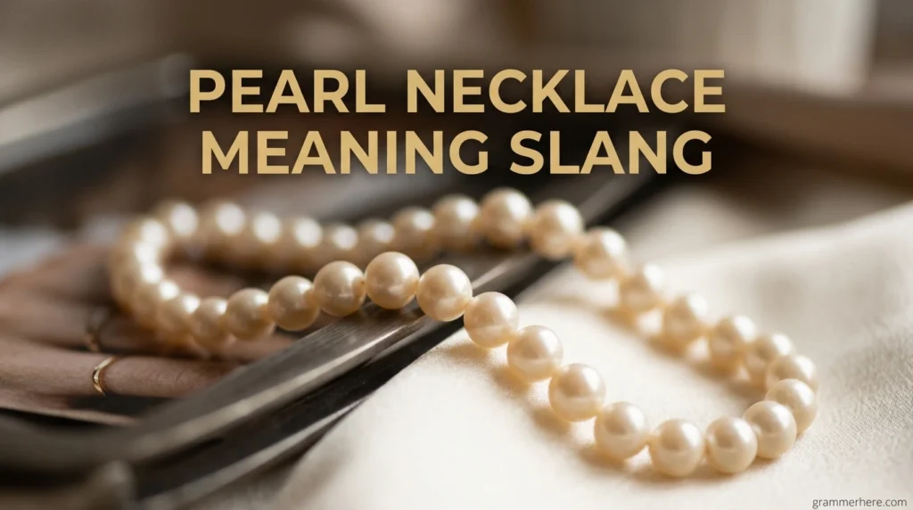 Pearl Necklace Meaning Slang