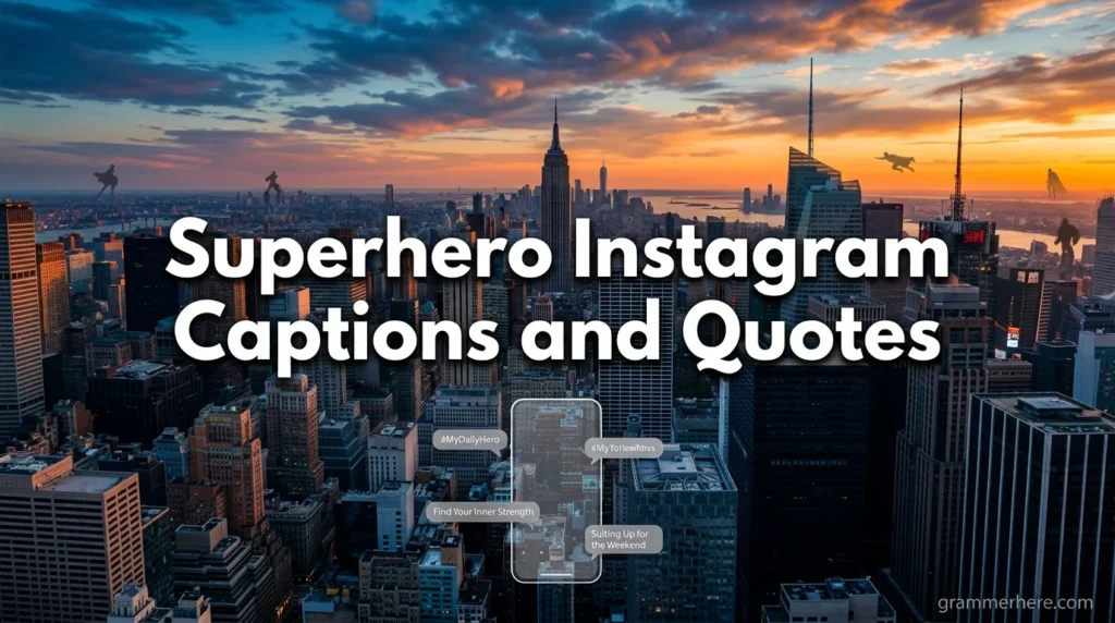 Superhero Instagram Captions and Quotes