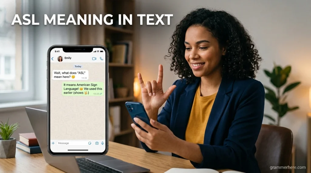 ASL Meaning in Text