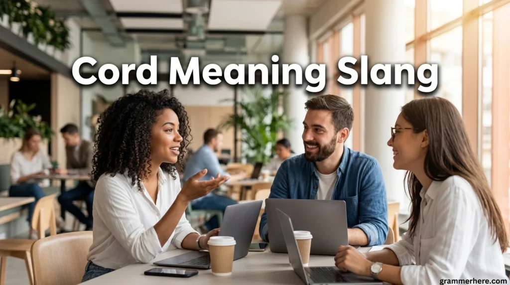 Cord Meaning Slang
