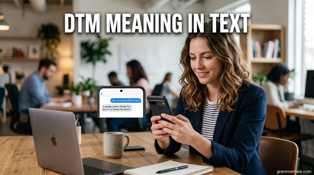DTM Meaning in Text
