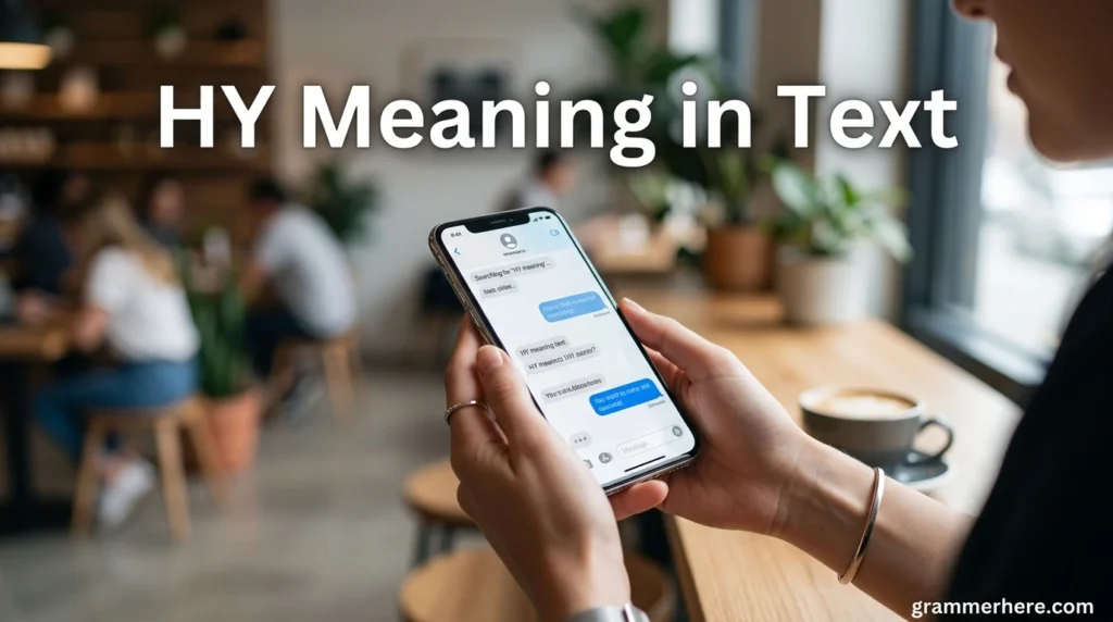 HY Meaning in Text