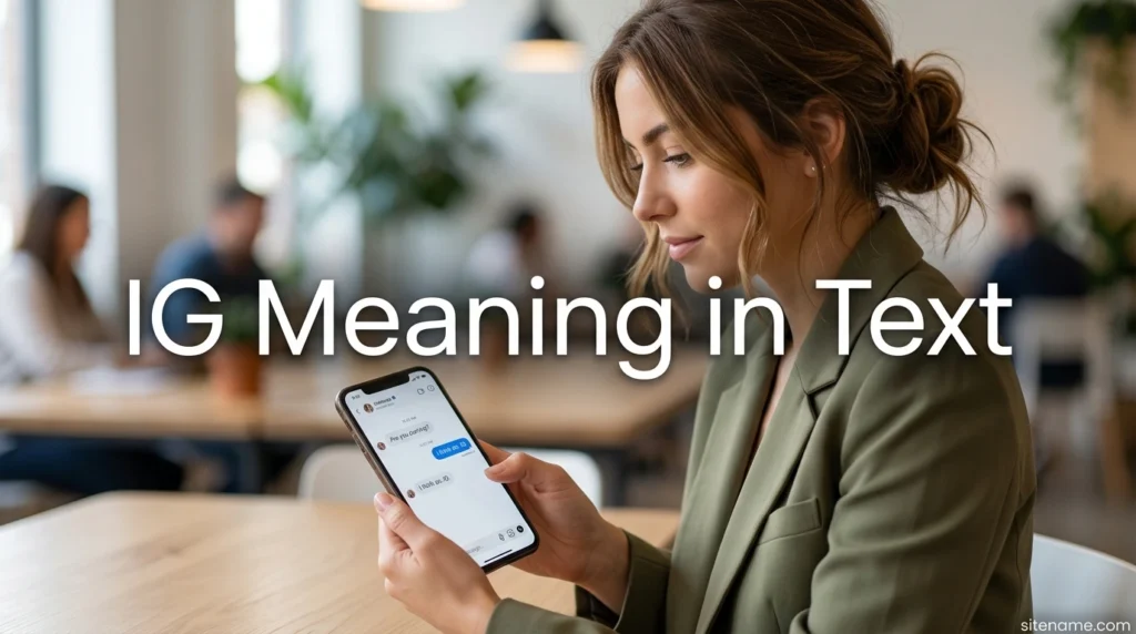 IG Meaning in Text