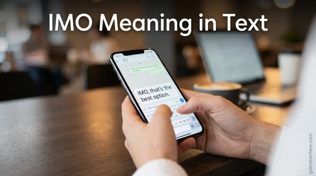 IMO Meaning in Text