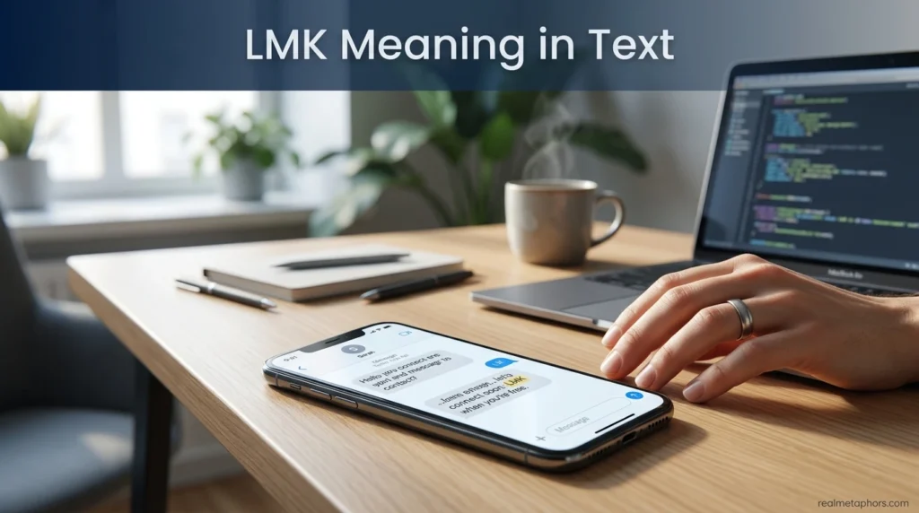 LMK Meaning in Text