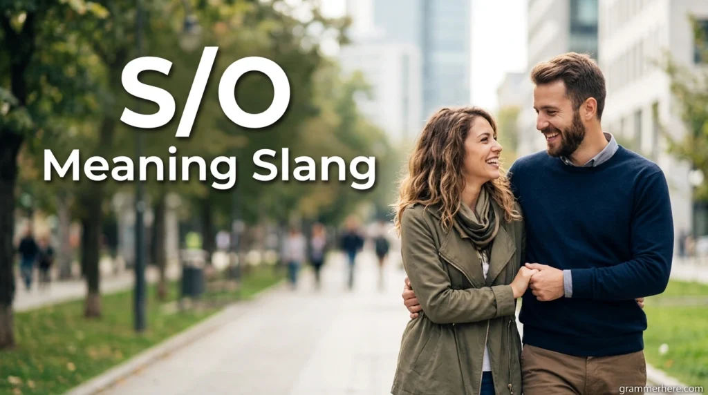 S/O Meaning Slang