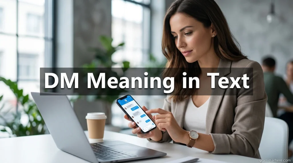 DM Meaning in Text