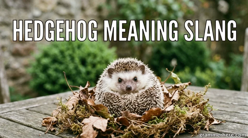 Hedgehog Meaning Slang